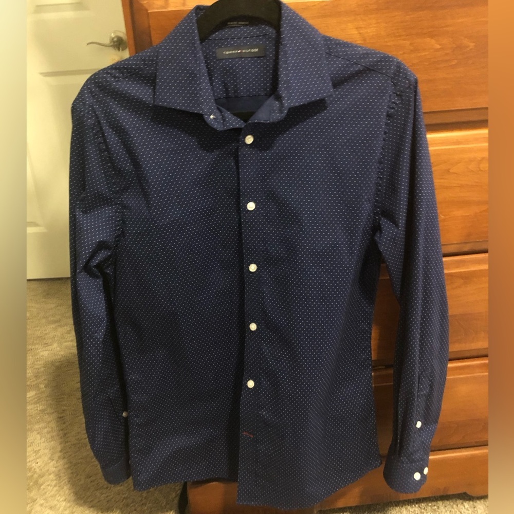 Tommy Hilfiger Navy Button Down sz M